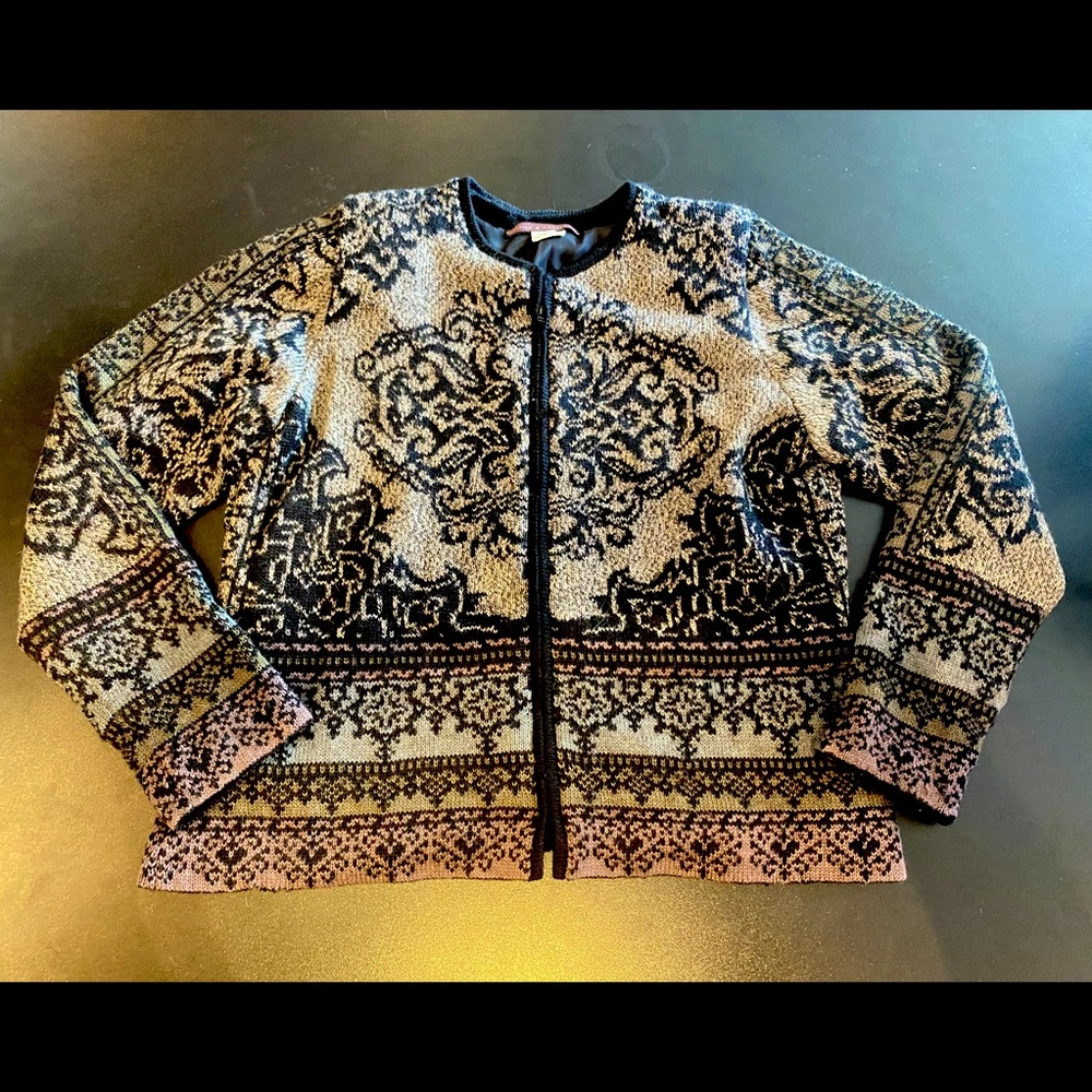Alpaca zipper sweater size medium.